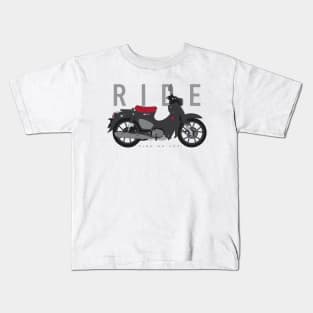 Ride super cub black Kids T-Shirt